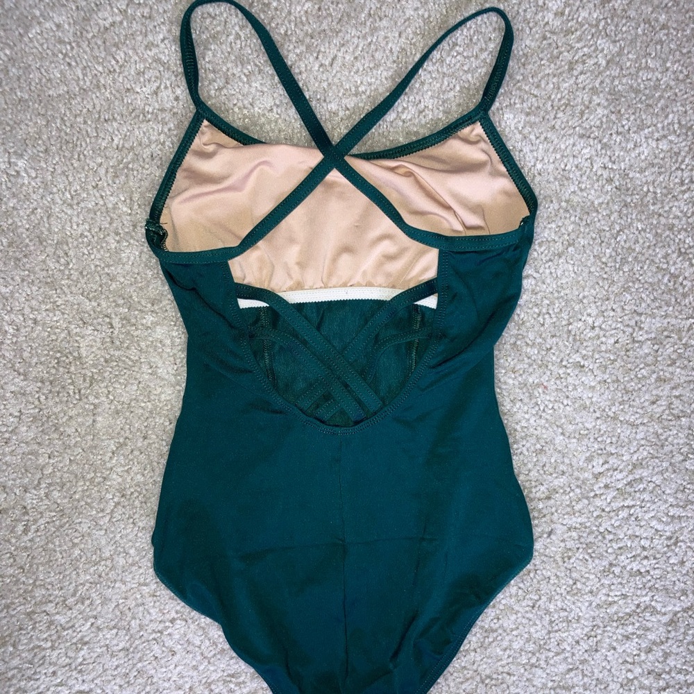 Green Motionwear Ballet Leotard